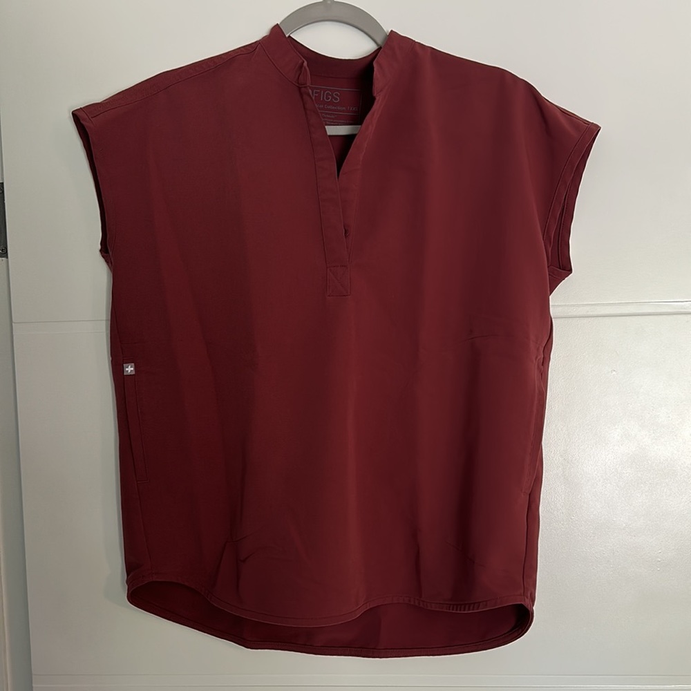 Dark Cherry Figs Scrubs Set